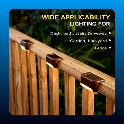 Solar Deck and Step Lights (8 Pack)