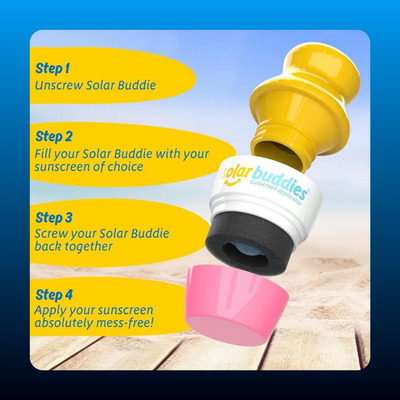 Refillable Roll-on Sponge for Sunscreens & Lotions