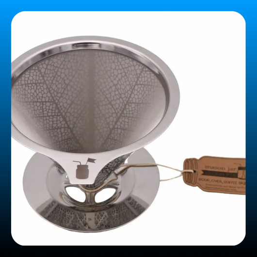 Pour Over Drip Coffee Stainless Steel Filter for Mason Jars