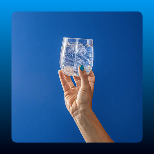 Crystal Clear Silicone Wine Glass
