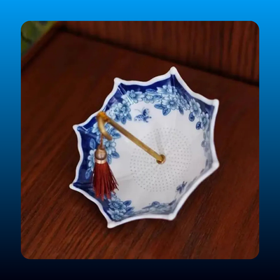 Umbrella Shape Ceramic Tea Strainer
