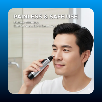 Painless Nose Hair Trimmer Clipper