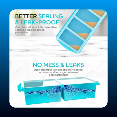 Food-Grade Silicone Freezer Containers with Lids