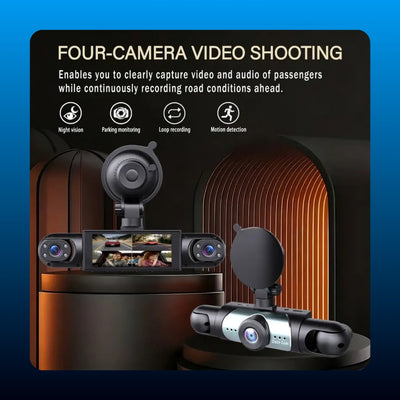 Four Camera Dash Cam Recorder