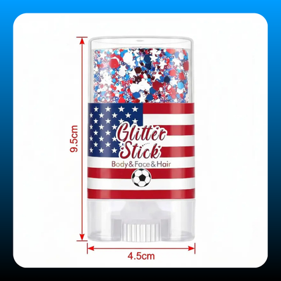 4th of July Face and Body Glitter Stick