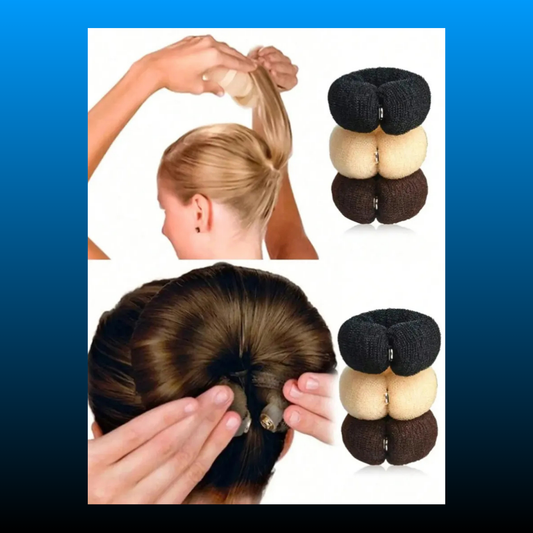 Foam Circular Mesh Hair Bun Scrunchie