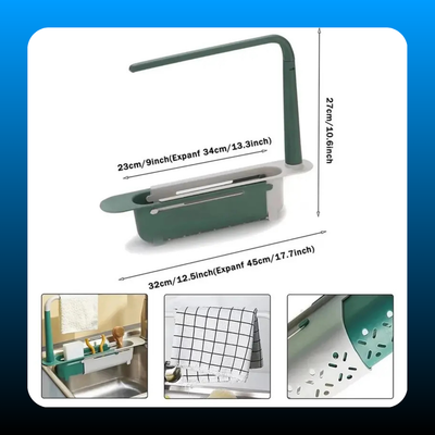Retractable and Adjustable Sink Shelf