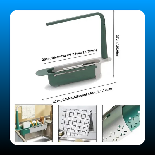 Retractable and Adjustable Sink Shelf