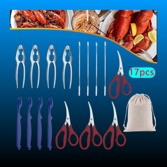 Crab Crackers and Tools Set of 4