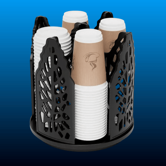 4-Tier Rotating Cup and Lid Holder