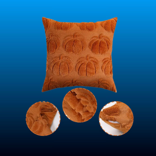 Tufted Pumpkin Fall Pillow Covers (2 Pack)