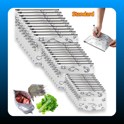 Reusable Aluminum Foil Sealable Storage Bags (30 Pack)