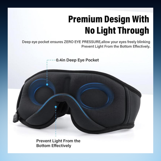 3D Bluetooth Sleep Mask Headphones