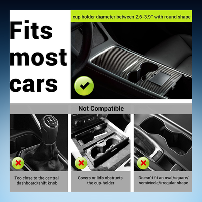 360° Rotating Car Cup Holder Tray