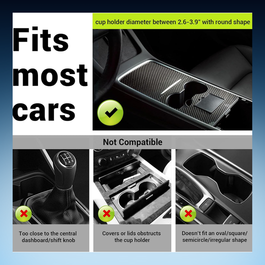 360° Rotating Car Cup Holder Tray