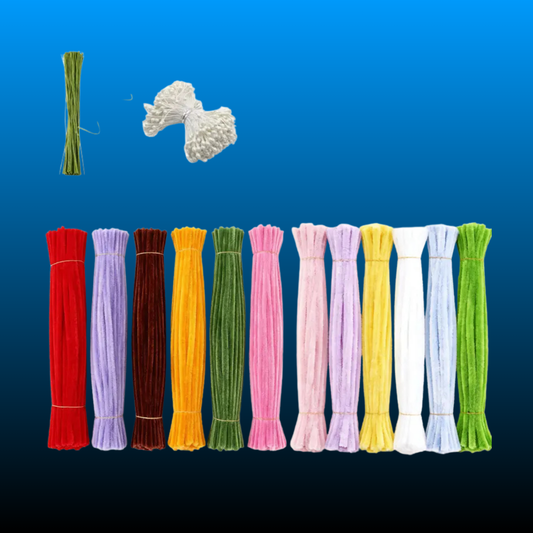 720pcs Pipe Cleaners Flowers Making Kit