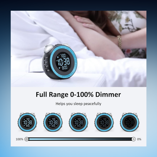 Extra Loud Alarm Clock With Bed Shaker
