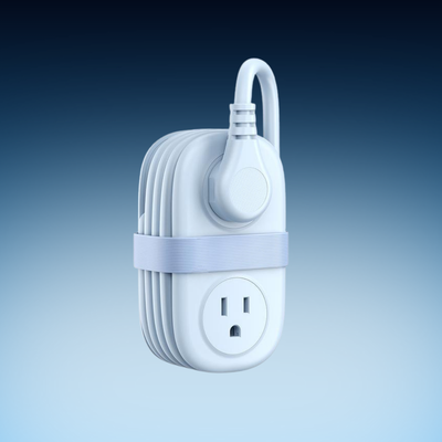 Portable Travel Power Strip with USB