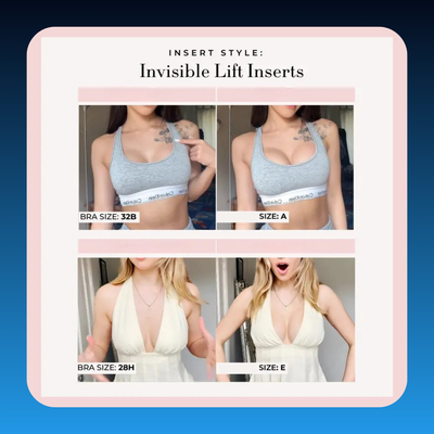 Invisible Adhesive Lift Pads Bra for Added Volume