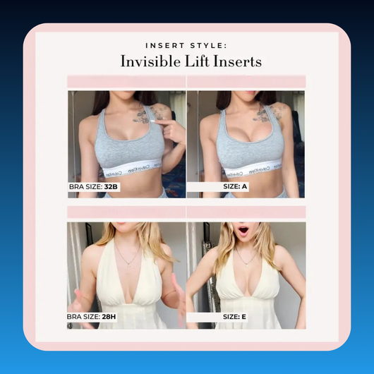 Invisible Adhesive Lift Pads Bra for Added Volume
