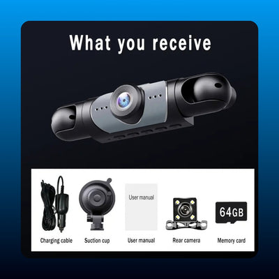 Four Camera Dash Cam Recorder