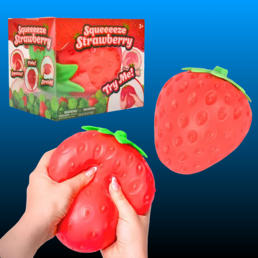 Strawberry Squishy Stress Ball for Adults & Kids