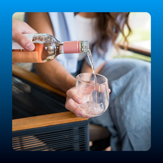 Crystal Clear Silicone Wine Glass