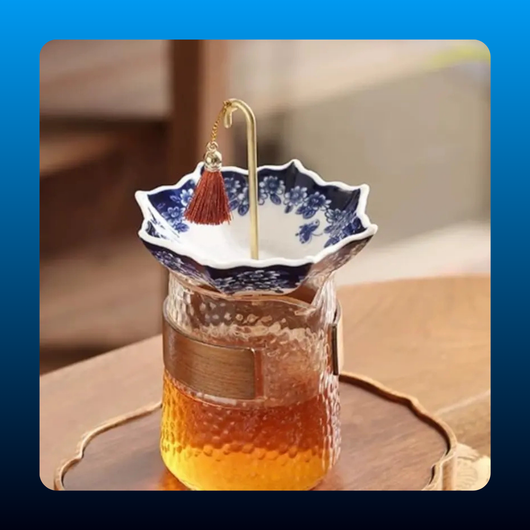 Umbrella Shape Ceramic Tea Strainer