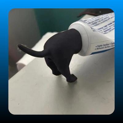 Pooping Dog Butt Toothpaste Topper
