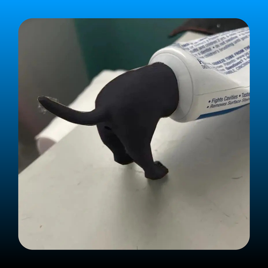 Pooping Dog Butt Toothpaste Topper