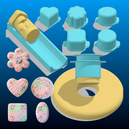 5-Piece Cake Lollipop Mold Set
