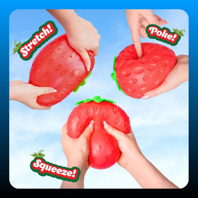 Strawberry Squishy Stress Ball for Adults & Kids