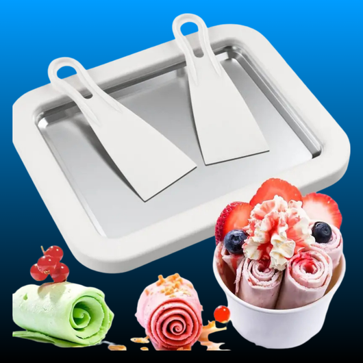 2-in-1 Portable Rolled Ice Cream Maker for Home
