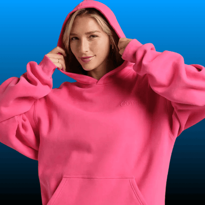 Oversized Minimalist Fleece Hoodie