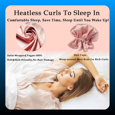 Satin Heatless Hair Curler (3 Pieces)