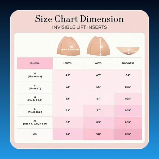 Invisible Adhesive Lift Pads Bra for Added Volume