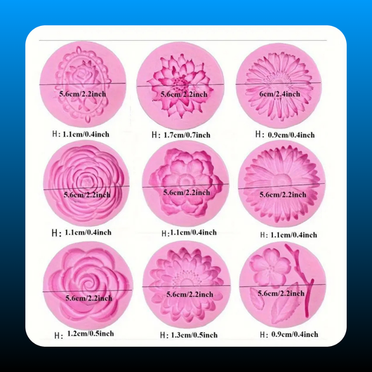 Flower Design Silicone Molds