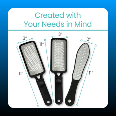 3 Pack Foot File Feet Scraper