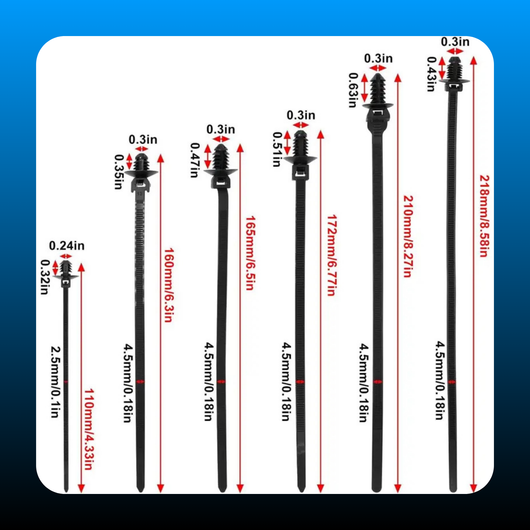 Push Mount Zip Ties