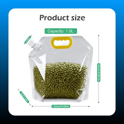 Reusable Food Sealed Bags with Mouth (5 Pack)