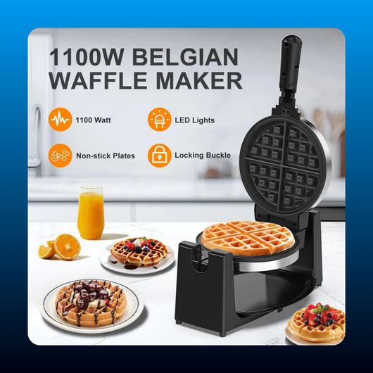 Rotating Belgian Waffle Maker