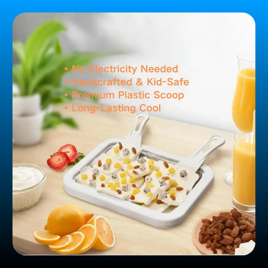 2-in-1 Portable Rolled Ice Cream Maker for Home