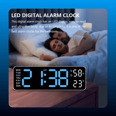 LED Digital Alarm Clock with Dual Alarm