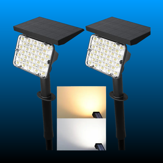 2-Pack Solar Spotlights with 64 LEDs