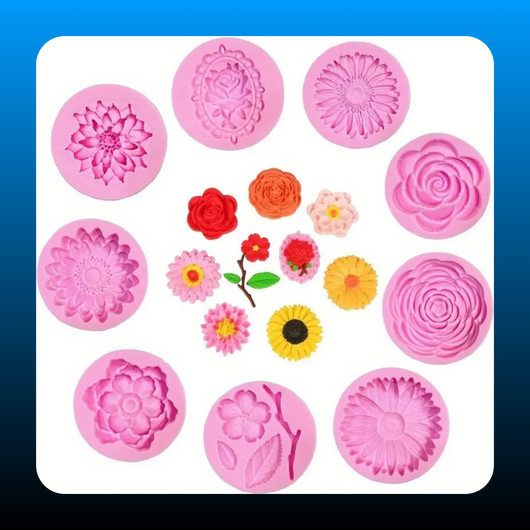 Flower Design Silicone Molds