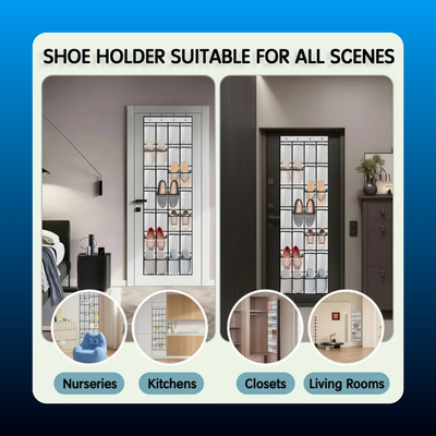 28-Pocket Over-Door Adjustable Hanging Organizer with 4 Metal Hooks