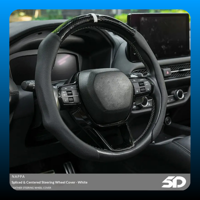 Carbon Fiber Microfiber 5D Steering Wheel Cover