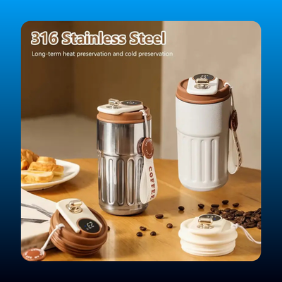 Smart Thermos Bottle with LED Temperature Display