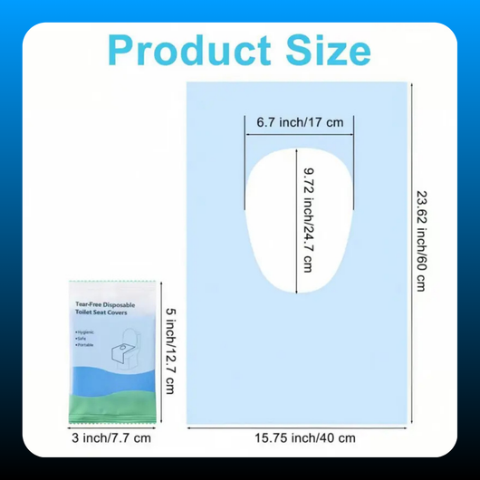 10 Packs Tear-Free Disposable Toilet Seat Covers
