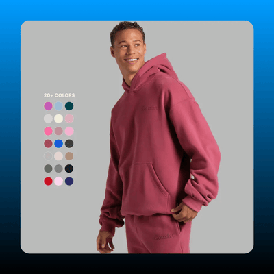Oversized Minimalist Fleece Hoodie